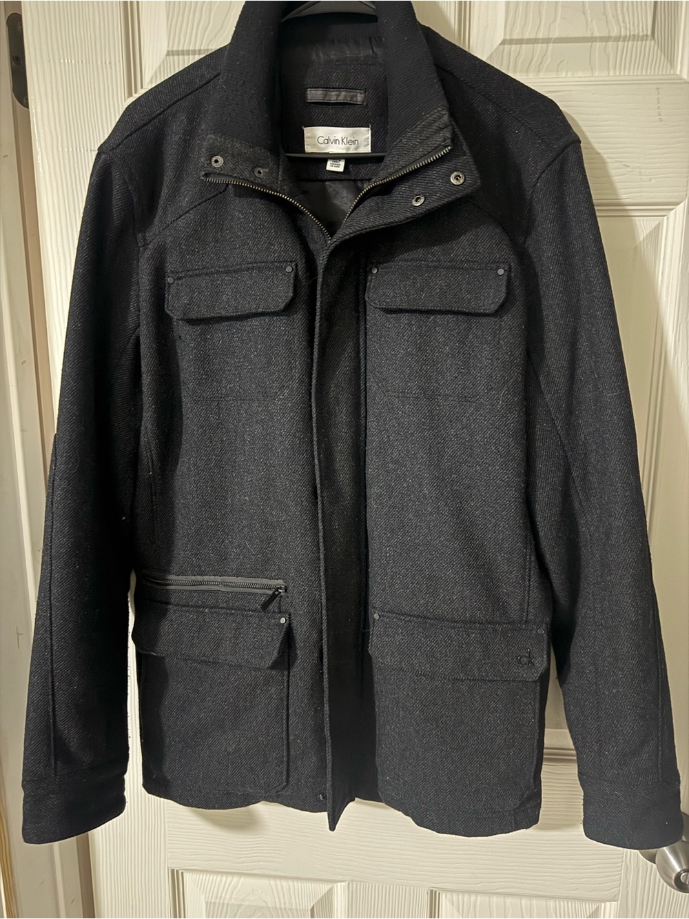 Calvin Klein Men's Dark Charcoal Field Jacket